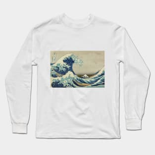 Great Wave Off the Coast of Kanagawa by Katsushika Hokusai Long Sleeve T-Shirt